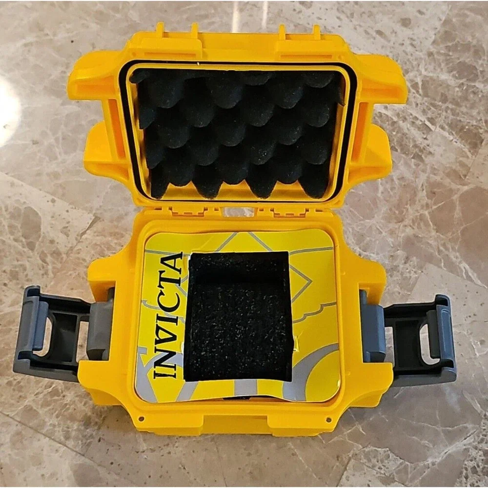 Invicta Yellow Classic SIngle Slot Impact Resistant Watch Box/Case